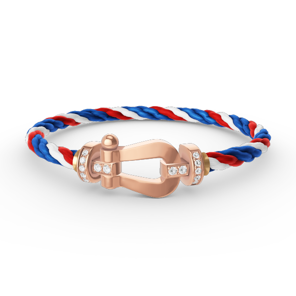 [Avelora Jewelry ]FORCE LARGE HORSESHOE HALF DIAMOND BRACELET ROSE GOLD