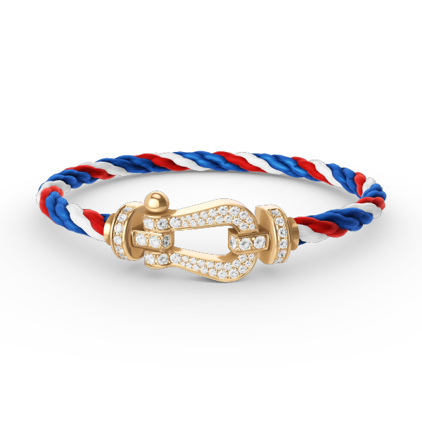 [Avelora]FORCE LARGE HORSESHOE FULL DIAMOND BRACELET - GOLD