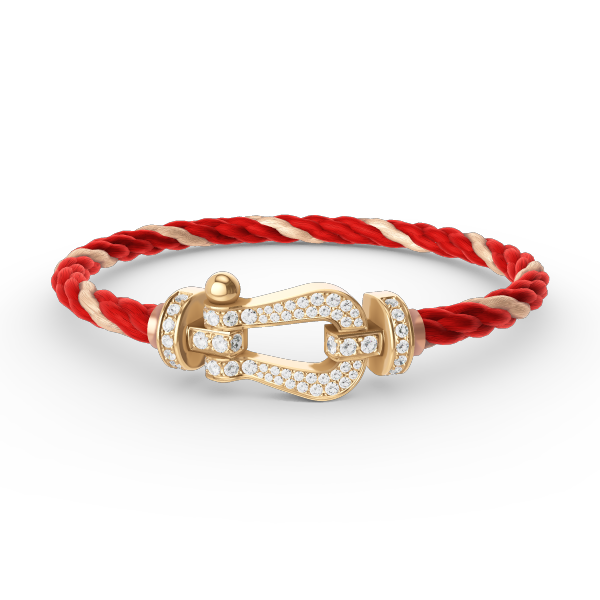 [Avelora]FORCE LARGE HORSESHOE FULL DIAMOND BRACELET - GOLD
