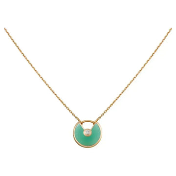 [Avelora Jewelry ]AMULETTE GOLD MALACHITE NECKLACE