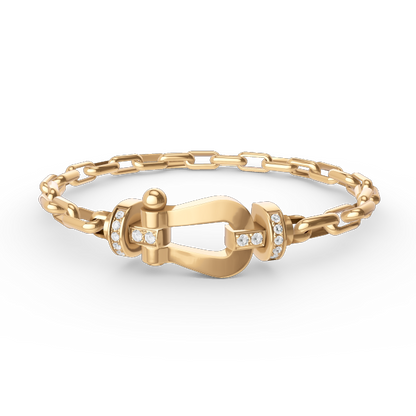 [Avelora]FORCE LARGE HORSESHOE CLASP METAL BRACELET