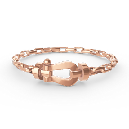 [Avelora]FORCE LARGE HORSESHOE CLASP METAL BRACELET