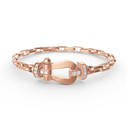 [Avelora]FORCE LARGE HORSESHOE CLASP METAL BRACELET