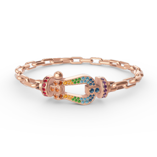 [Avelora Jewelry ]FORCE LARGE HORSESHOE CLASP  METAL BRACELET