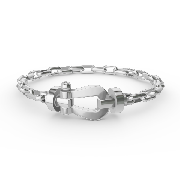 [Avelora Jewelry ]FORCE LARGE HORSESHOE CLASP  METAL BRACELET