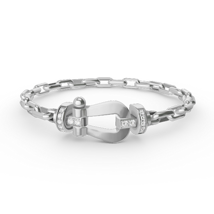 [Avelora]FORCE LARGE HORSESHOE CLASP METAL BRACELET