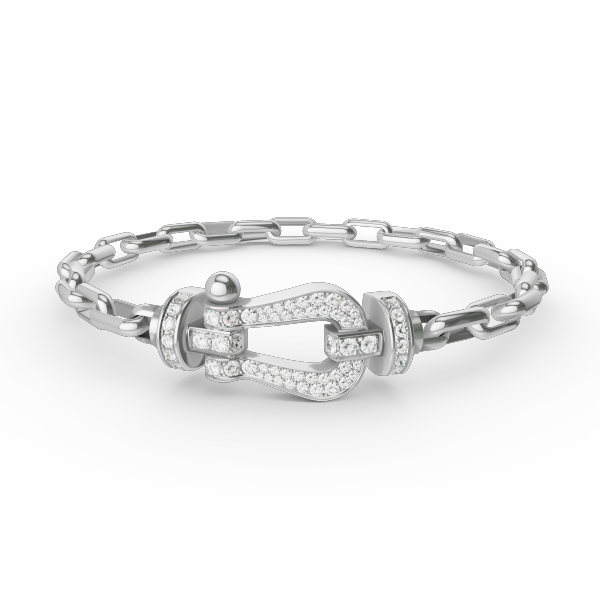 [Avelora]FORCE LARGE HORSESHOE CLASP METAL BRACELET