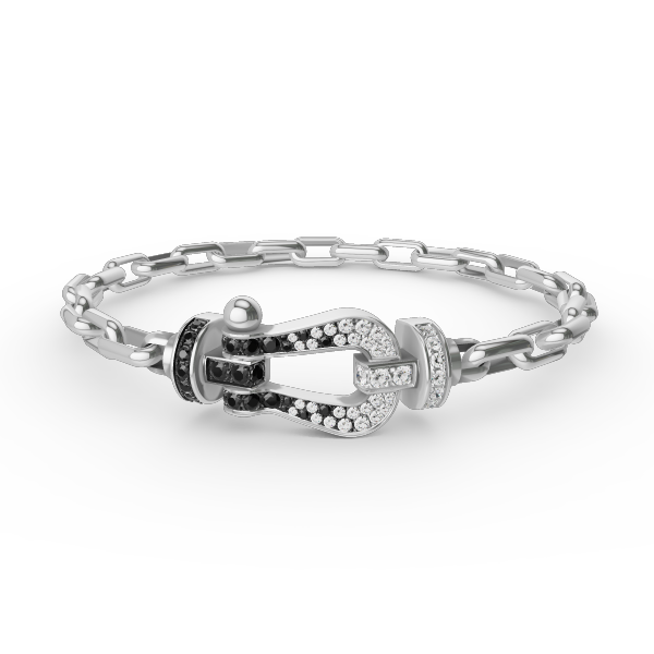 [Avelora]FORCE LARGE HORSESHOE CLASP METAL BRACELET