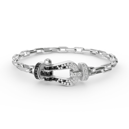 [Avelora]FORCE LARGE HORSESHOE CLASP METAL BRACELET
