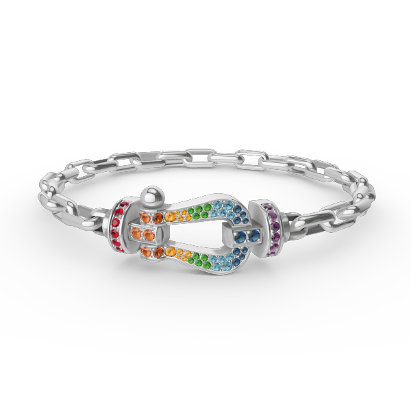 [Avelora Jewelry ]FORCE LARGE HORSESHOE CLASP  METAL BRACELET