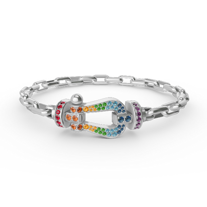[Avelora]FORCE LARGE HORSESHOE CLASP METAL BRACELET