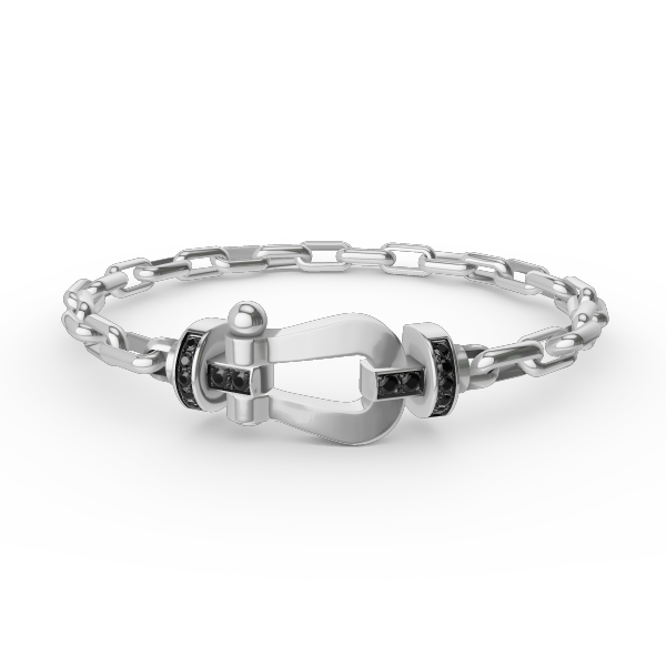 [Avelora]FORCE LARGE HORSESHOE CLASP METAL BRACELET
