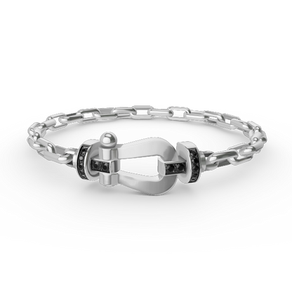 [Avelora]FORCE LARGE HORSESHOE CLASP METAL BRACELET