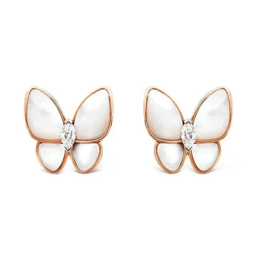 [Avelora Jewelry ]BUTTERFLY MOP DIAMOND EARRINGS