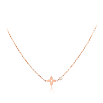 [Avelora Jewelry ]BLOSSOM PENDANT PINK GOLD AND DIAMOND