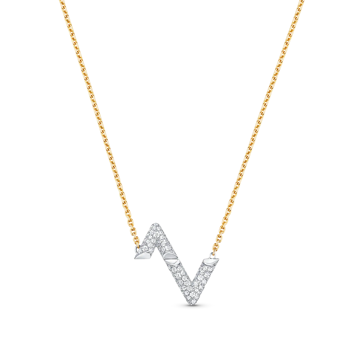 [Avelora Jewelry ]VOLT SILVER DIAMOND PEDANT NECKLACE