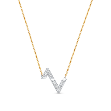 [Avelora Jewelry ]VOLT SILVER DIAMOND PEDANT NECKLACE