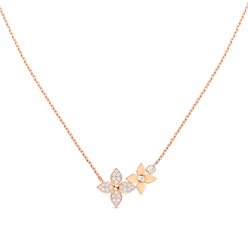 [Avelora]STAR BLOSSOM NECKLACE ROSE GOLD DIAMONDS