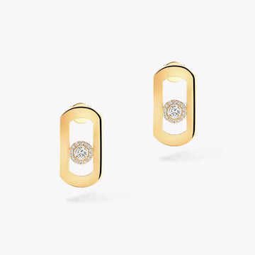 [Avelora Jewelry]So Move Diamond Earrings in Yellow Gold
