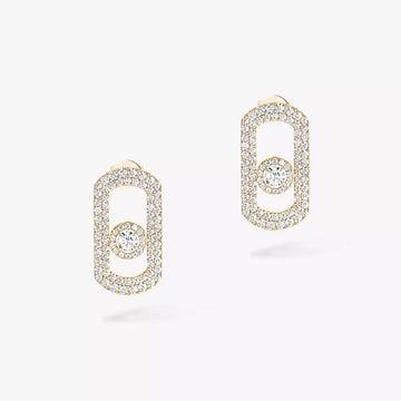 [Avelora Jewelry]So Move Pave_-Set Diamond Earrings in Silver
