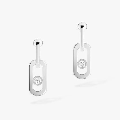 [Avelora]SO MOVE XL DIAMOND PENDANT EARRINGS