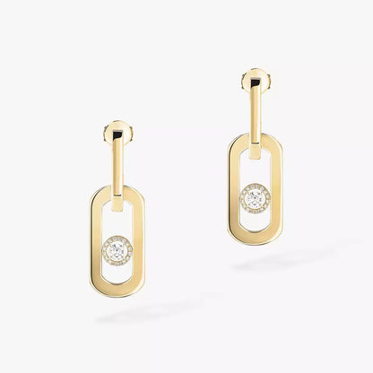 [Avelora]SO MOVE XL DIAMOND HOOP EARRINGS