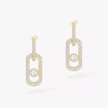 [Avelora Jewelry]So Move XL Pave_-Set Diamond Pendant Earrings