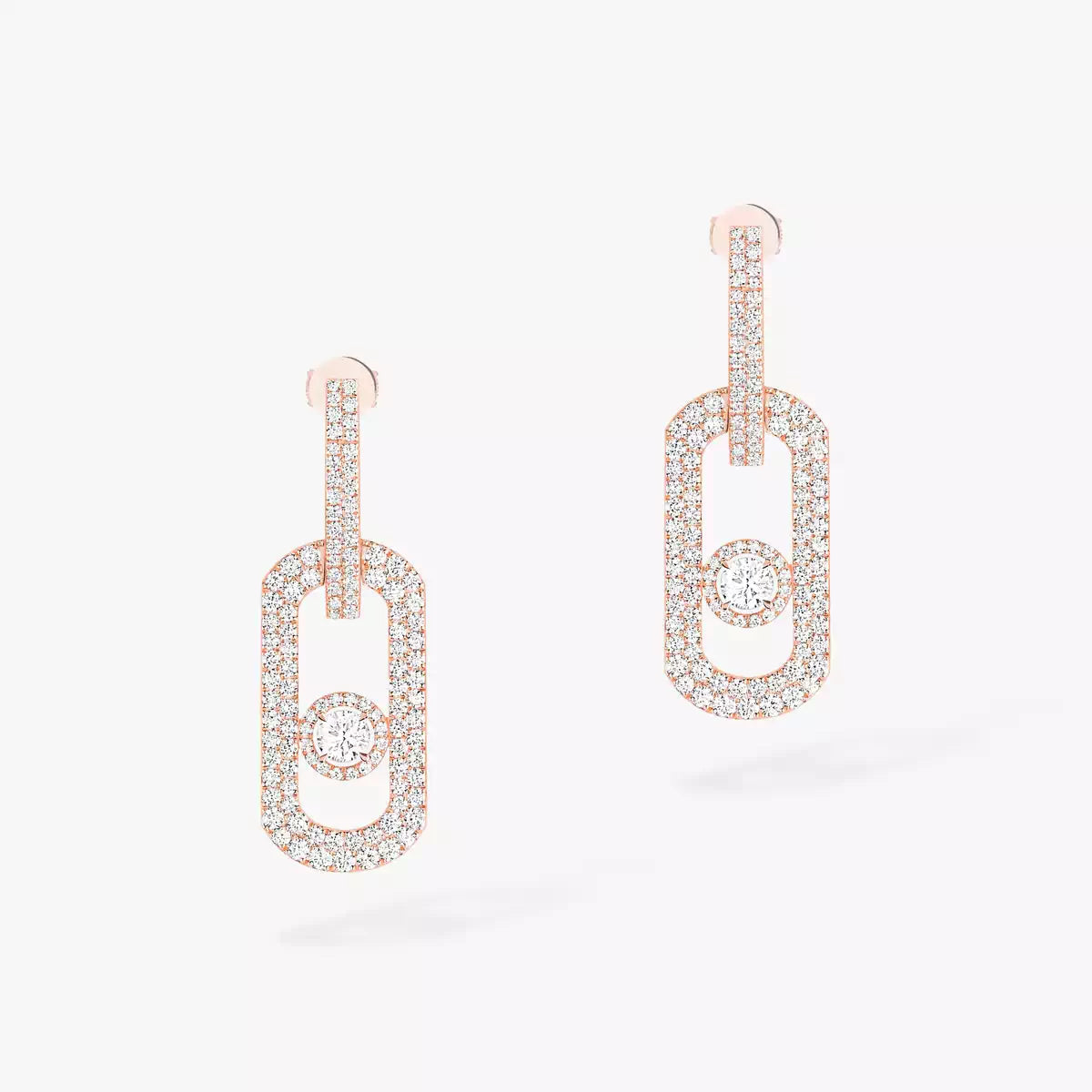 [Avelora]SO MOVE XL FULL-PAVÉ DIAMOND PENDANT EARRINGS