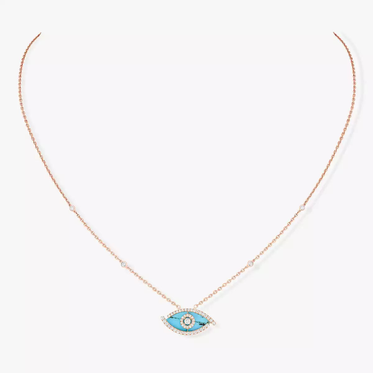 [Avelora]LUCKY EYE DIAMOND NECKLACE