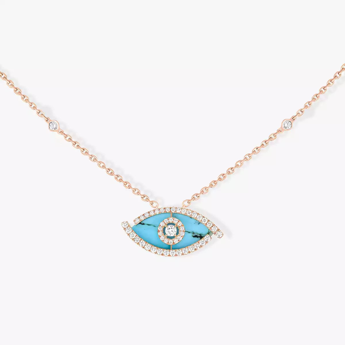 [Avelora]LUCKY EYE DIAMOND NECKLACE