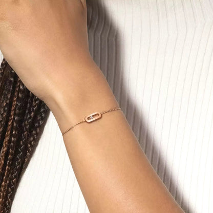 [Avelora]MOVE UNO SINGLE DIAMOND BRACELET
