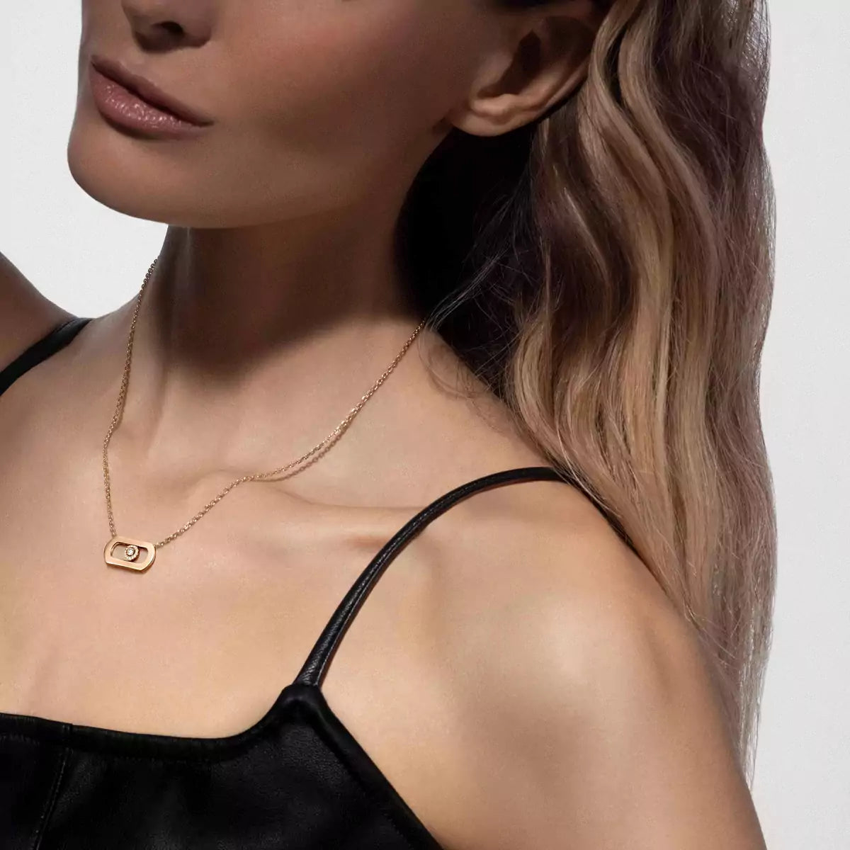 [Avelora Jewelry]So Move Diamond Necklace in Gold