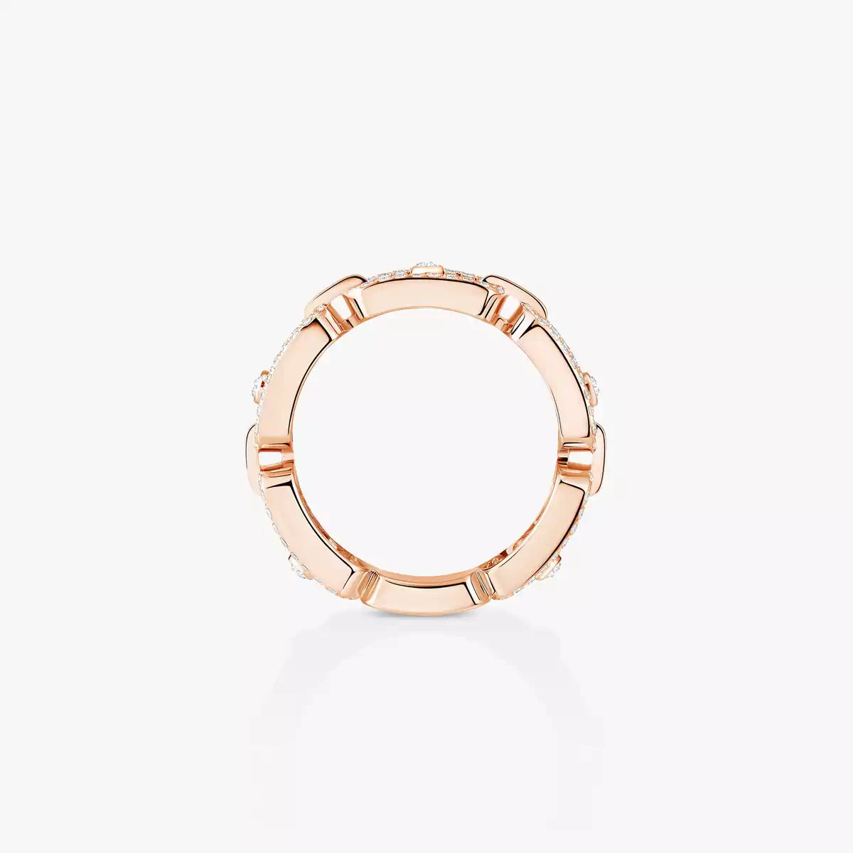 [Avelora]MOVE LINK PAVÉ DIAMOND RING