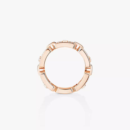 [Avelora]MOVE LINK PAVÉ DIAMOND RING