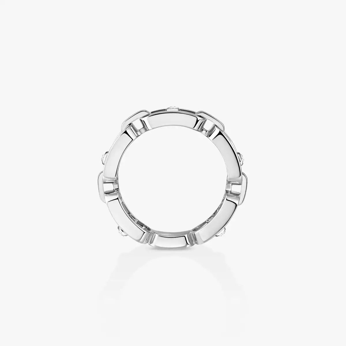 [Avelora]MOVE LINK PAVÉ DIAMOND RING