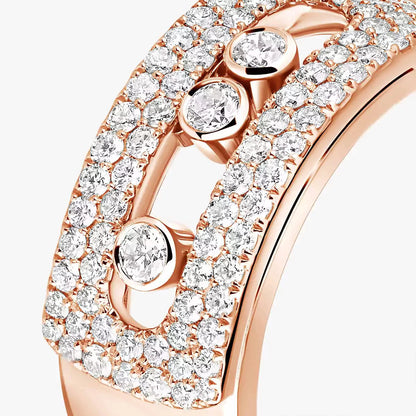 [Avelora]MOVE NOA PAVÉ DIAMOND INTERLOCKING RING