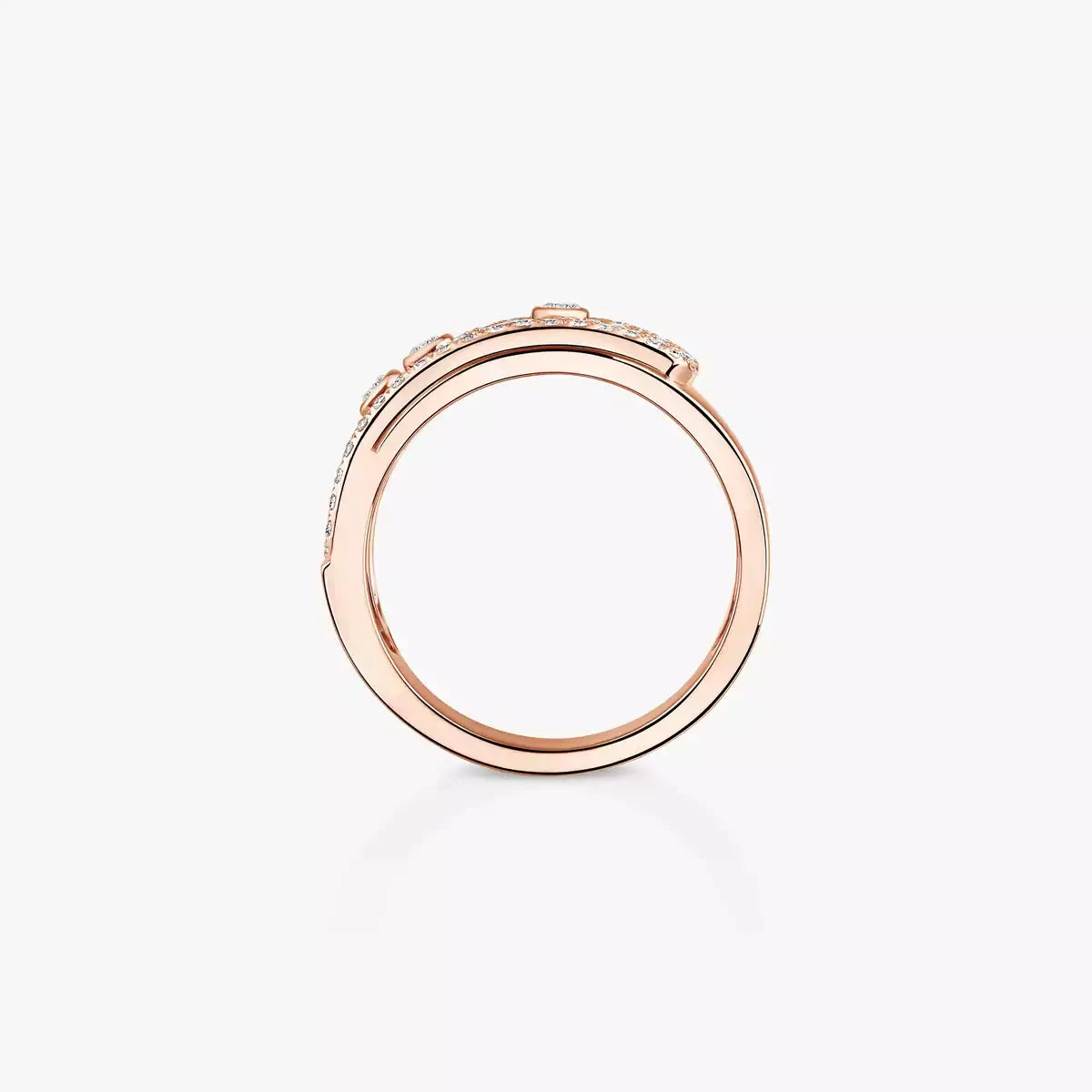 [Avelora]MOVE NOA PAVÉ DIAMOND INTERLOCKING RING