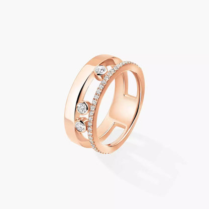 [Avelora]MOVE NOA PAVÉ DIAMOND INTERLOCKING RING
