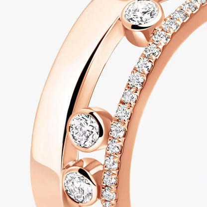 [Avelora]MOVE NOA PAVÉ DIAMOND INTERLOCKING RING
