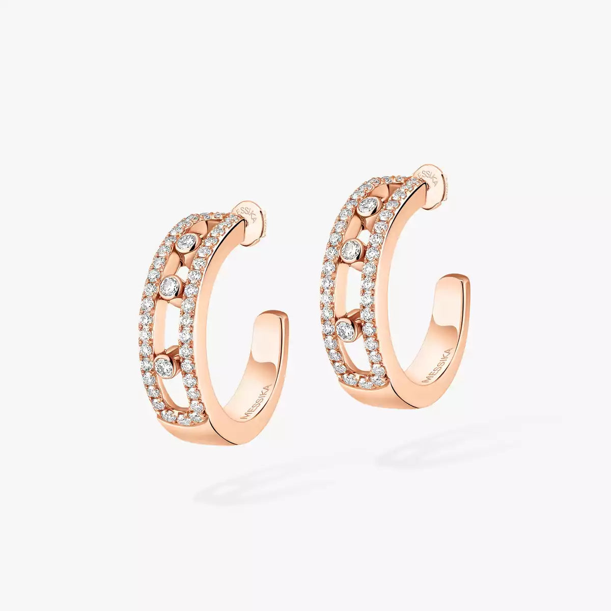 [Avelora Jewelry]Diamond Pave_ Hoop Earrings Move