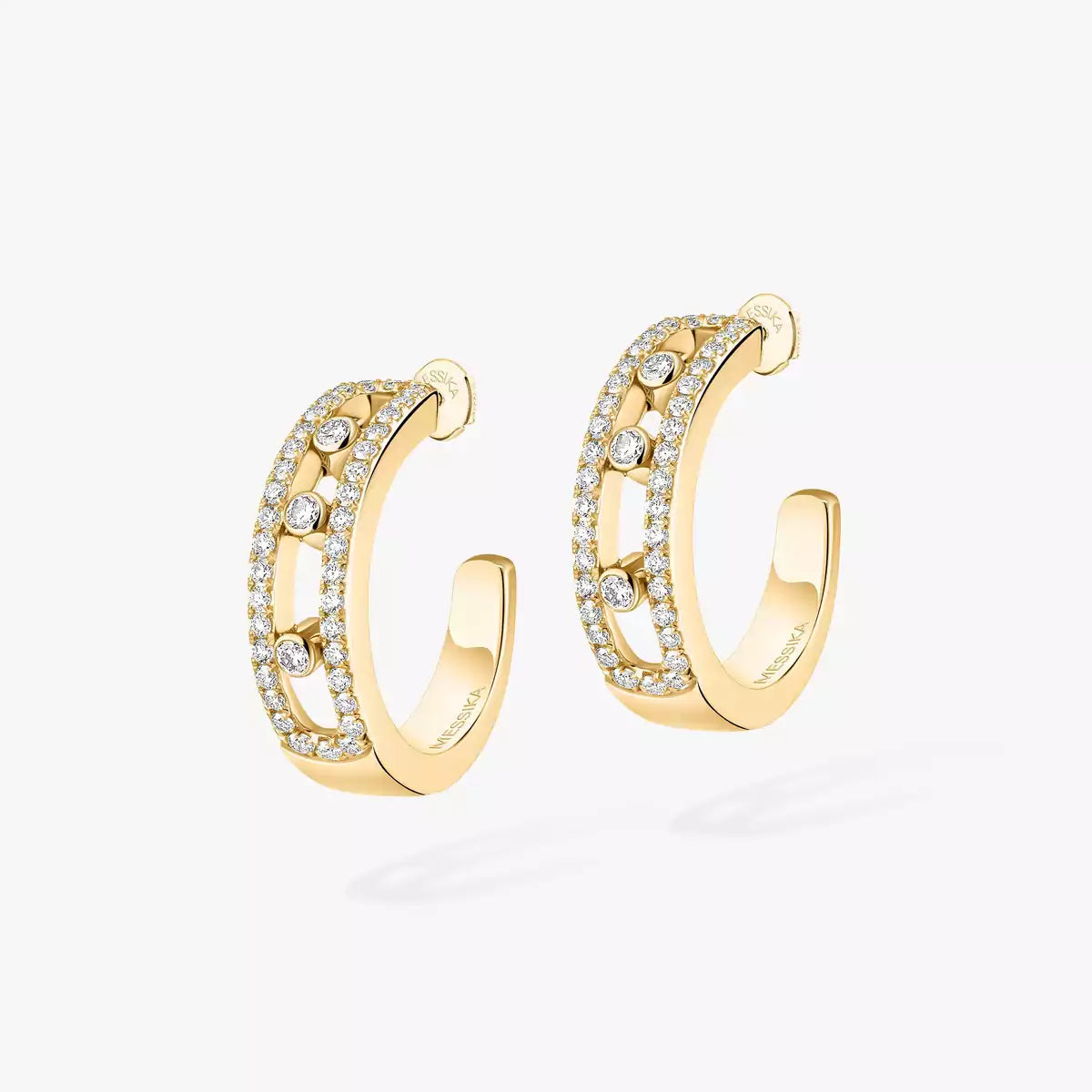 [Avelora Jewelry]Diamond Pave_ Hoop Earrings Move