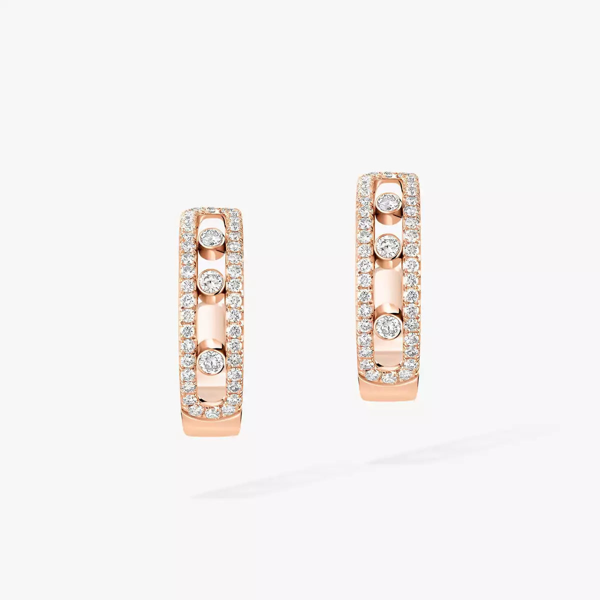 [Avelora Jewelry]Diamond Pave_ Hoop Earrings Move
