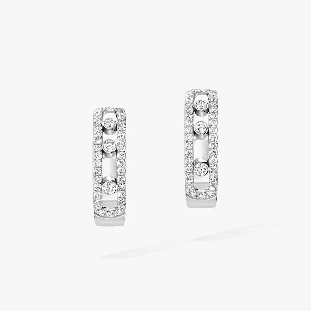 [Avelora Jewelry]Diamond Pave_ Hoop Earrings Move