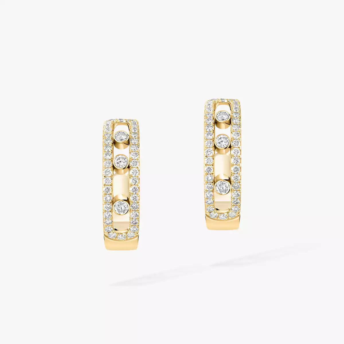 [Avelora Jewelry]Diamond Pave_ Hoop Earrings Move