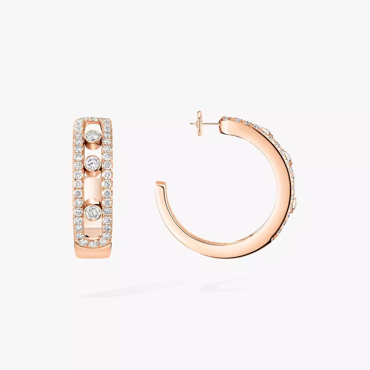 [Avelora Jewelry]Diamond Pave_ Hoop Earrings Move