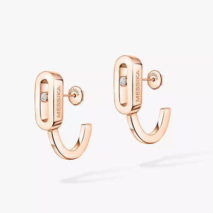 [Avelora]MOVE CLASSIQUE MINI DIAMOND HOOP EARRINGS