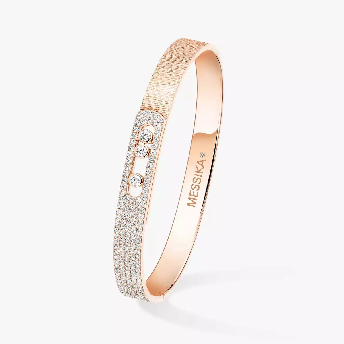 [Avelora Jewelry]Move Noa Ciselé half pavé bangle