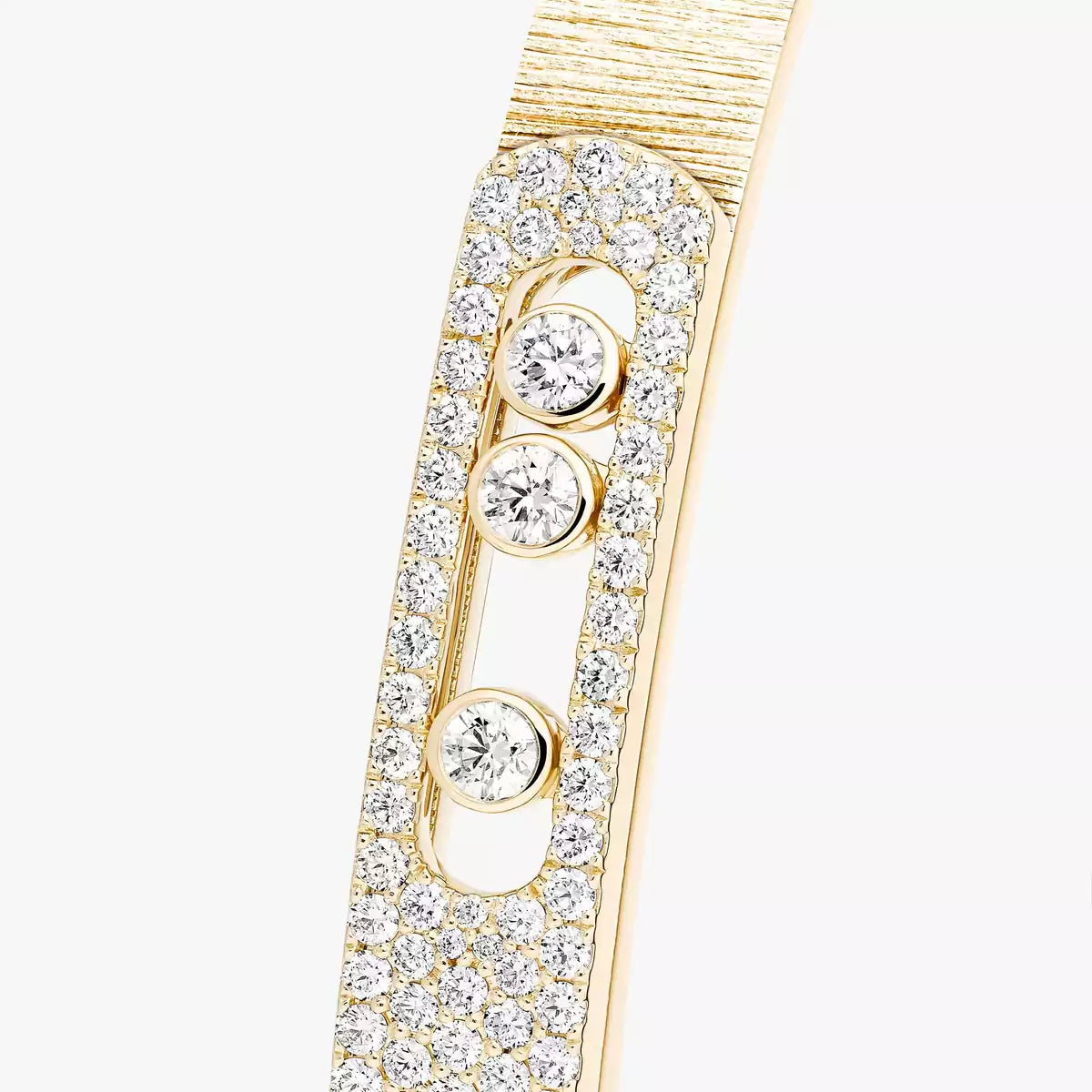 [Avelora Jewelry]Move Noa Ciselé half pavé bangle