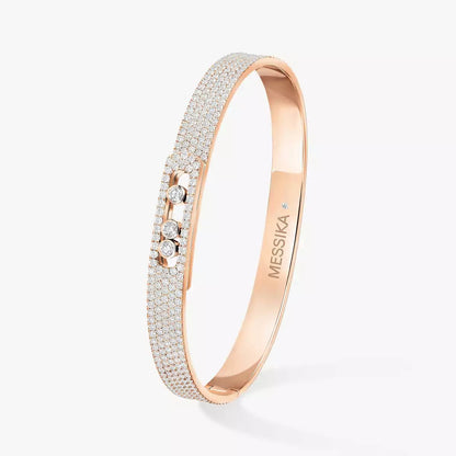 [Avelora]MOVE NOA FULL-PAVÉ DIAMOND BANGLE BRACELET