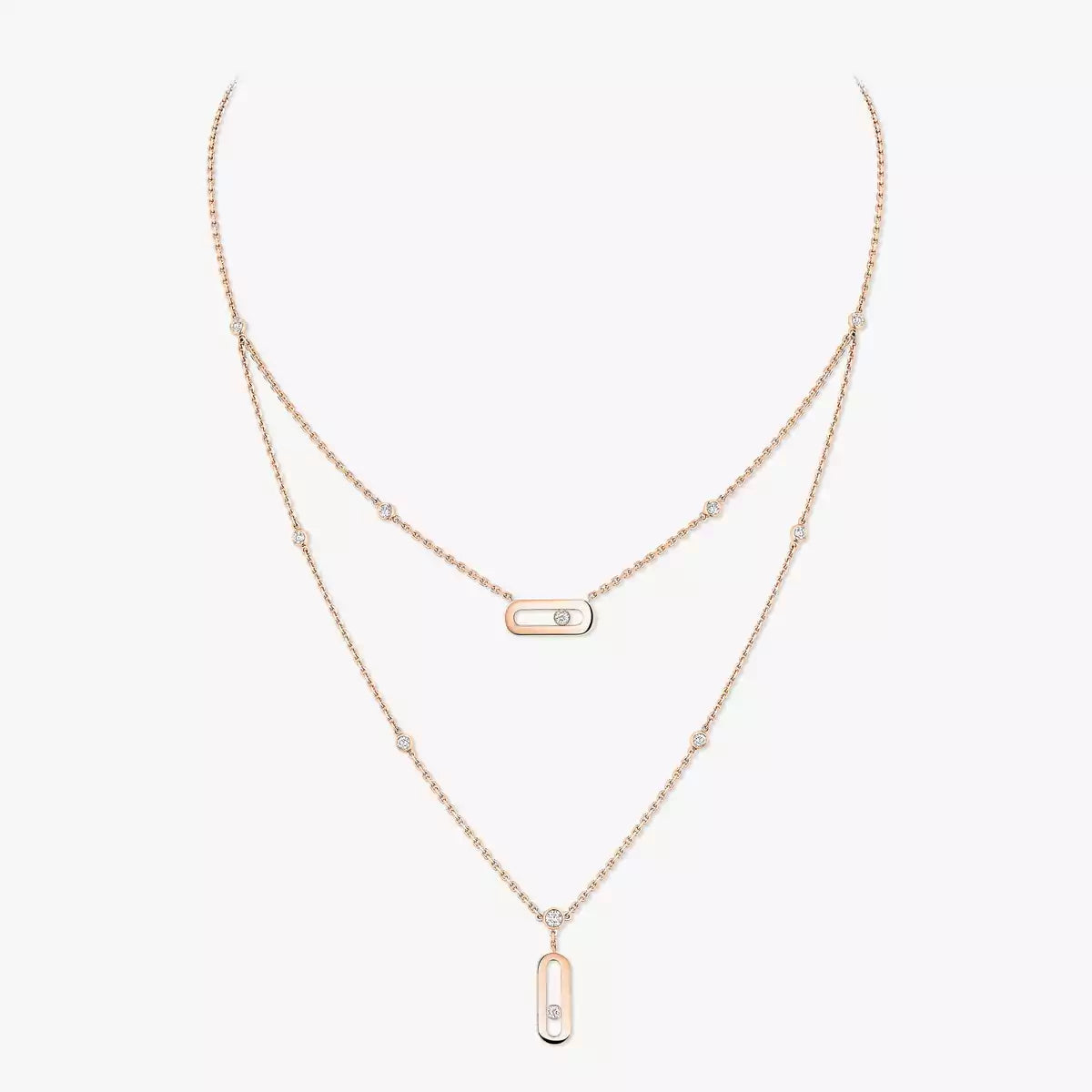 [Avelora]MOVE UNO DOUBLE-PENDANT NECKLACE
